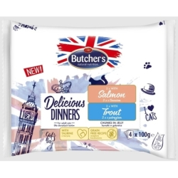 Butchers Delic. Dinner kassi einekotike lõhe-forell, 4x100g