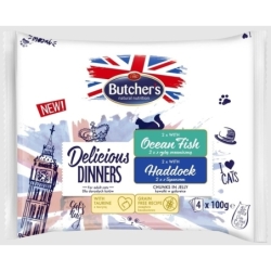 Butchers Delic. Dinner kassi einekotike ookeanikala-kilttursk, 4x100g