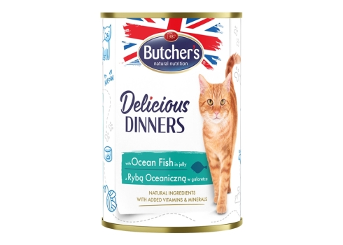 Butcher's kassi konserv Delicious Dinners ookeanikalatükkidega 400g