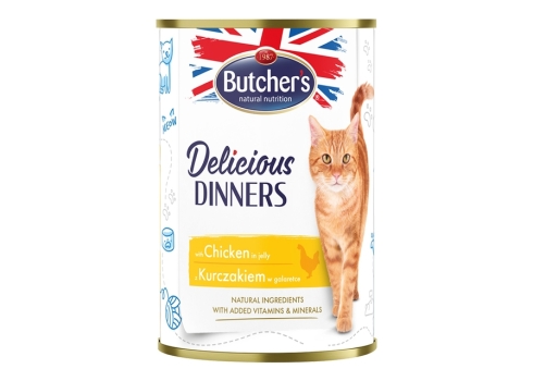 Butcher's kassi konserv Delicious Dinners kanatükkidega 400g