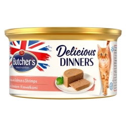 Butchers Delicious Dinner konserv kassile, lõhe ja krevettidega 85g