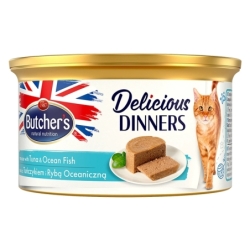 Butchers Delicious Dinner konserv kassile, tuunikala ja ookeanikalaga 85g