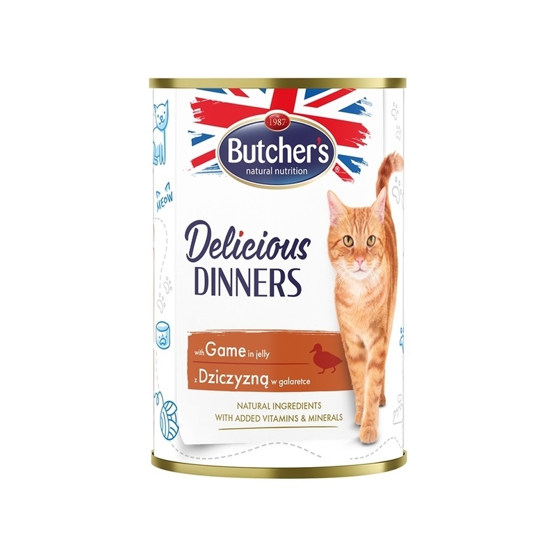 Butcher's kassi konserv Delicious Dinners ulukitükkidega 400g Butcher's kassi konserv Delicious Dinners ulukitükkidega 400g
