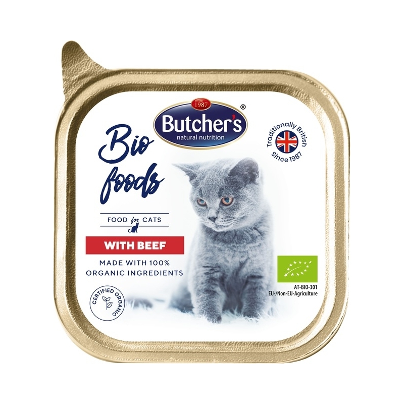 Butcher's kassi konserv Bio veiselihaga 85g Butcher's kassi konserv Bio veiselihaga 85g