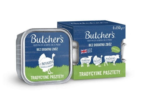 Butcher's Original pasteet koertele lammas-kalkun-veis 150g x 4tk