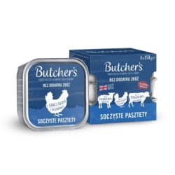 Butcher's Original pasteet koertele lammas-kana-veis 150g x 4tk