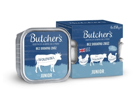 Butcher's Juunior Originaal pasteet koertele kana-kalkun-veis 150gx4