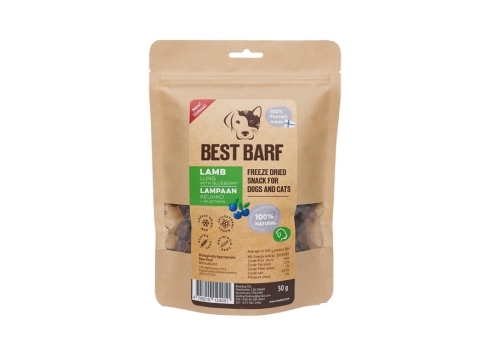 Best Barf külmkuivatatud maius, lamba kops mustikatega 50 g