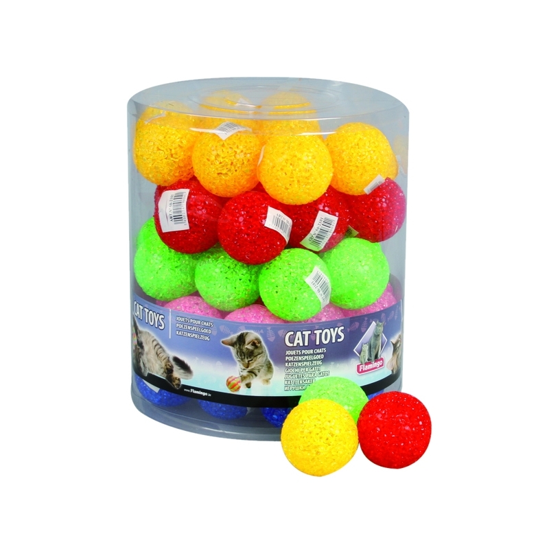 Flamingo kassi mänguasi, glitterpall 5 cm