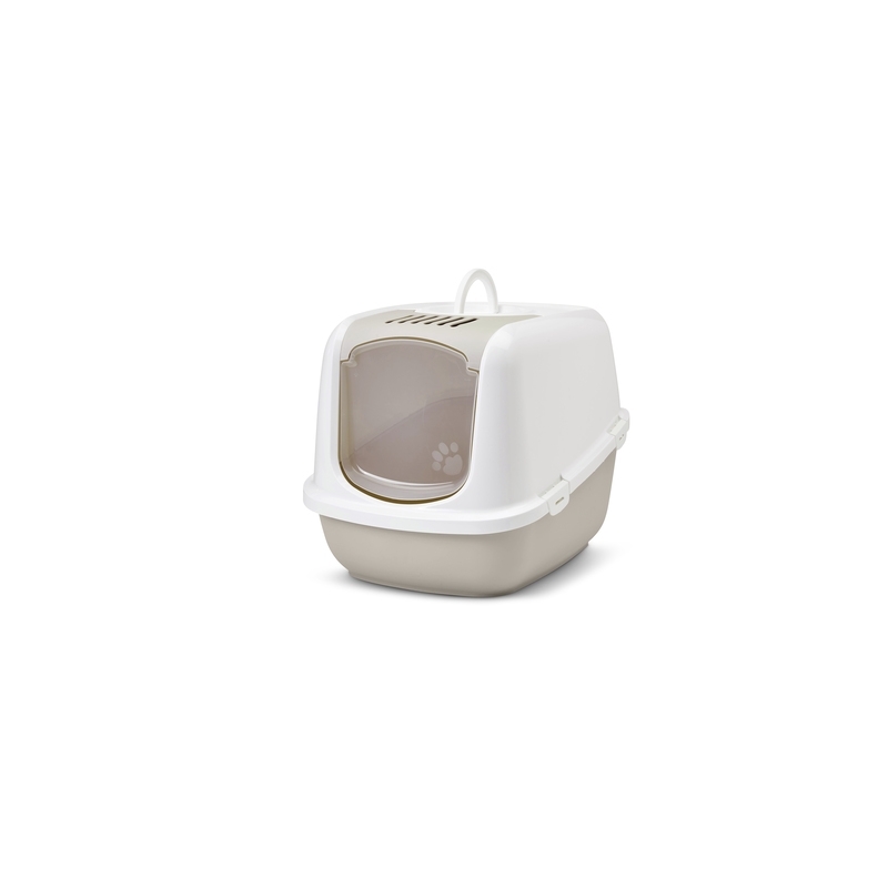 Savic Nestor Jumbo kassi liivakast 66,5 x 48,5 x 46,5 cm, valge-pruun