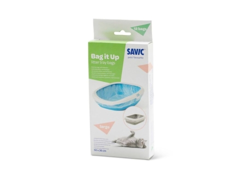 Savic liivakasti kilekotid Bag It UP L 46 x 40 cm 12 tk