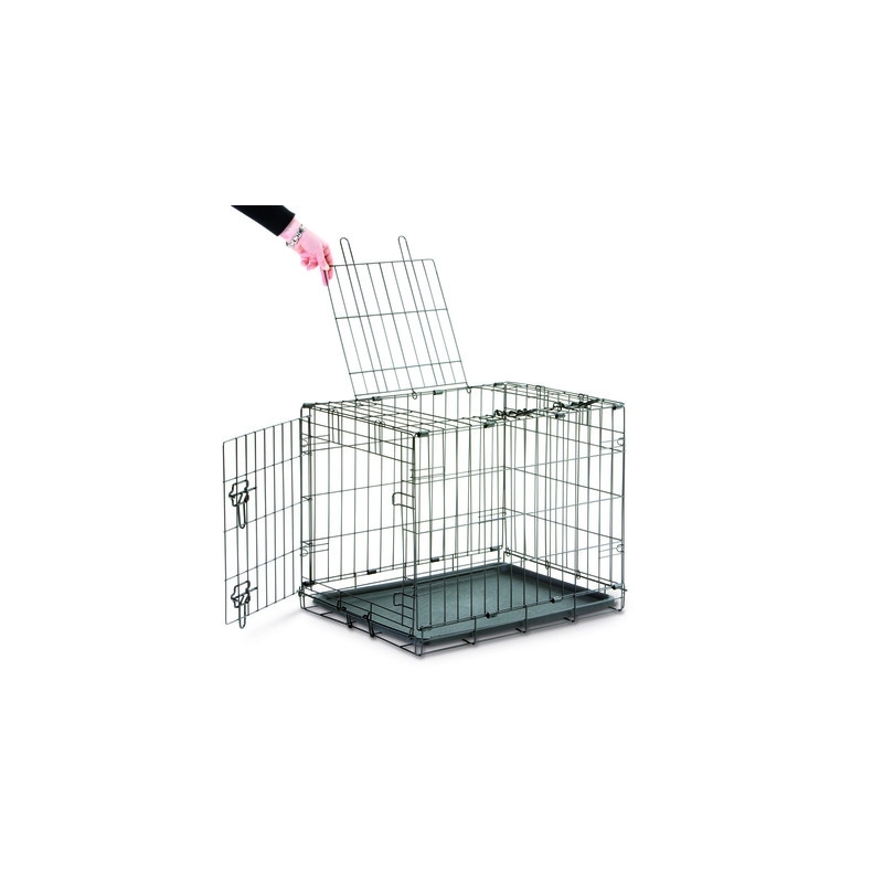 Savic Dog Cottage metallist puur koerale 61 x 44 x 50 cm, must Savic Dog Cottage metallist puur koerale 61 x 44 x 50 cm, must