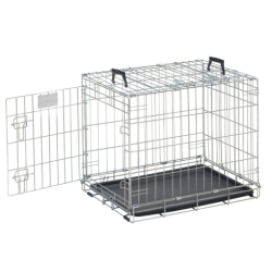 Savic Dog Residence tsingitud metallpuur koertele 61x46x53cm