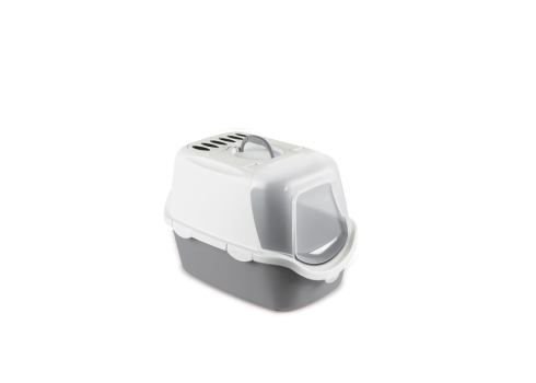 Stefanplast Cathy Easy Clean kassi liivakast 56x40x40cm, hall-valge