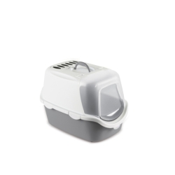 Stefanplast Cathy Easy Clean kassi liivakast 56x40x40cm, hall-valge