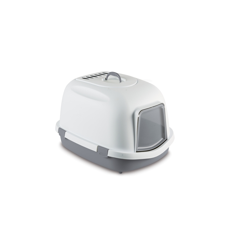 Stefanplast Super Queen kassi liivakast 55 x 71 x 46 cm, valge-hall