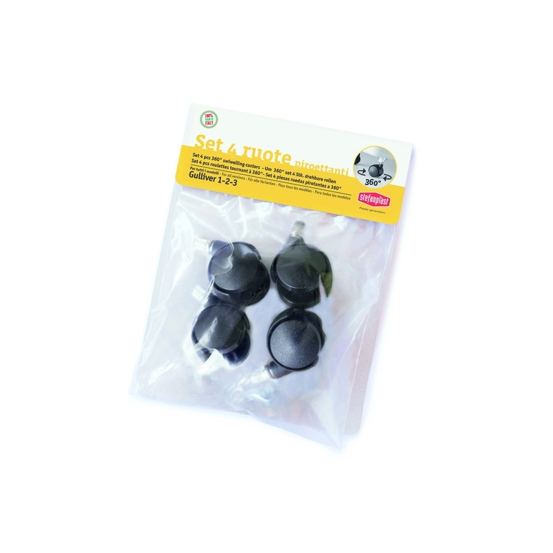 Stefanplast Gulliver 1-2-3 transpordipuuri rattad, 4 tk Stefanplast Gulliver 1-2-3 transpordipuuri rattad, 4 tk