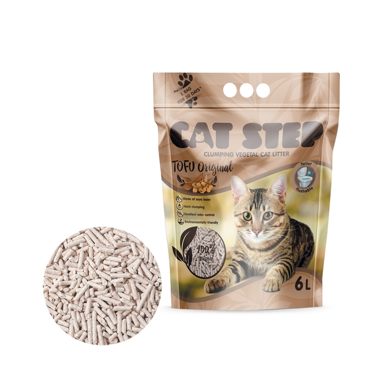 Cat Step Tofu Original kassiliiv 2.7 kg- 6 l Cat Step Tofu Original kassiliiv 2.7 kg- 6 l