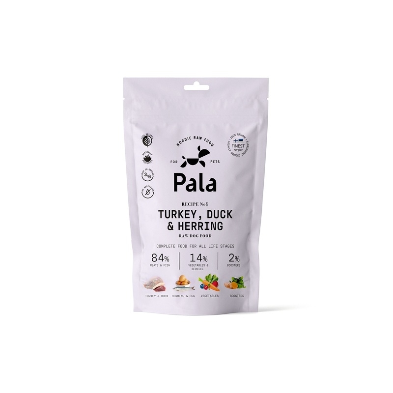 Pala koera toortoit kalkun-part-heeringas 400 g Pala koera toortoit kalkun-part-heeringas 400 g