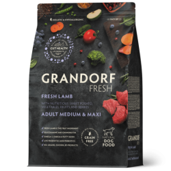 Grandorf Fresh Värske Lambaliha ja Bataat keskmistele ja suurtele koertele 3kg