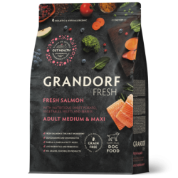 Grandorf Fresh Värske Lõhefilee ja Bataat keskmistele ja suurtele koertele 3kg