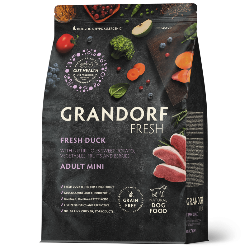 Grandorf Fresh Värske Pardiliha ja Bataat väikest tõugu koertele 3kg Grandorf Fresh Värske Pardiliha ja Bataat väikest tõugu koertele 3kg