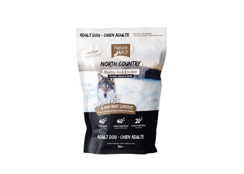 Natura Wild North Country  Kana, Part ja Kalkun 2kg