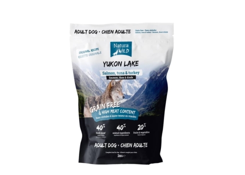 Natura Wild Dog Yukon Lake Lõhe, Tuunikala ja Kalkun 2kg