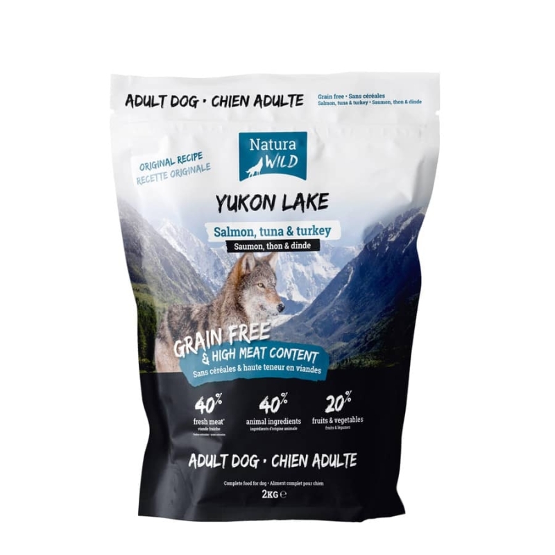 Natura Wild Dog Yukon Lake Lõhe, Tuunikala ja Kalkun 2kg Natura Wild Dog Yukon Lake Lõhe, Tuunikala ja Kalkun 2kg