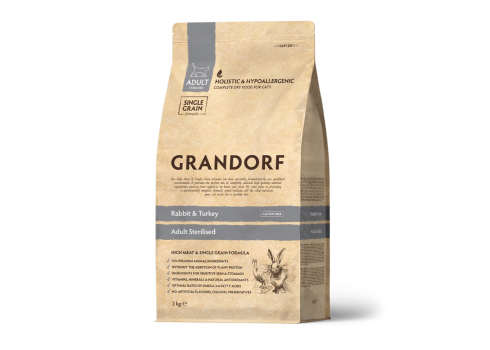 Grandorf Cat Jänes ja Kalkun Steriliseeritud Kassidele 8kg