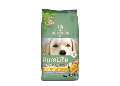 Pure Life Dog Light - Sterilized Ülekaalulistele ja steriliseeritud koertele 12kg