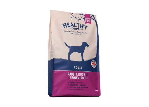 Healthy Paws koeratoit Jäneseliha, pardiliha & pruuni riisiga 12kg