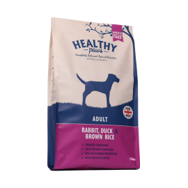 Healthy Paws koeratoit Jäneseliha, pardiliha & pruuni riisiga 12kg