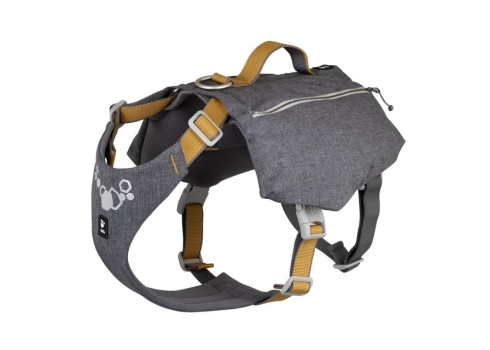 Hurtta Expedition Pack Eco matkatraksid taskutega 60-80cm, must