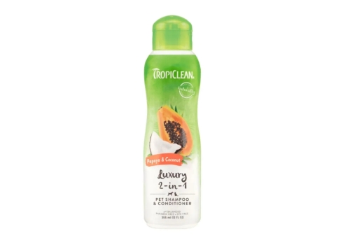 Tropiclean Looduslik Seebivaba 2 in 1 Shampoon Koertele ja Kassidele 355ml
