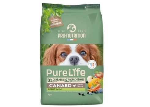 Pure Life Dog Mini Adult Pardilihaga väikest kasvu koertele 8kg 4x2kg