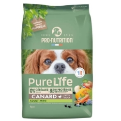 Pure Life Dog Mini Adult Pardilihaga väikest kasvu koertele 8kg 4x2kg