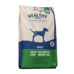 Healthy Paws Briti Lambaliha ja Pruun Riis 2kg