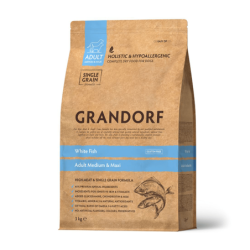 Grandorf Valge Kala Täiskasvanud keskmistele ja suurtele koertele 6kg (2x3kg)