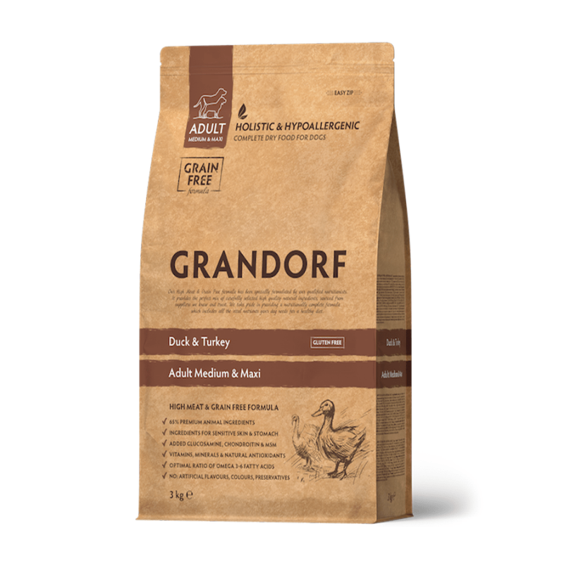 Grandorf Pardiliha ja Kalkuniliha Täiskasvanud Keskmistele ja Suurtele Koertele 6kg (2x3kg) Grandorf Pardiliha ja Kalkuniliha Täiskasvanud Keskmistele ja Suurtele Koertele 6kg (2x3kg)