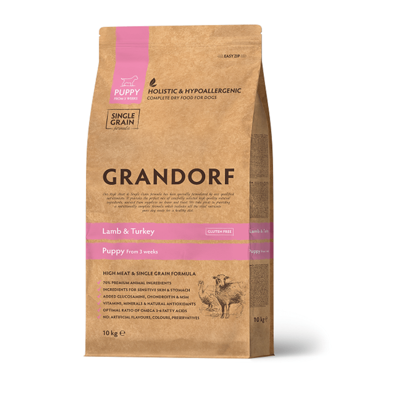 Grandorf Lammas ja Kalkun Kutsikatele 10kg Grandorf Lammas ja Kalkun Kutsikatele 10kg