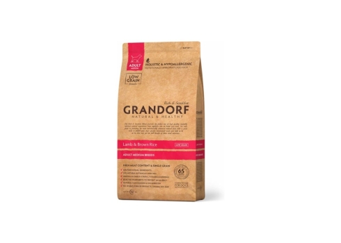 Grandorf Lamba- ja Kalkuniliha Täiskasvanud keskmistele ja suurtele koertele 6kg (2x3kg)