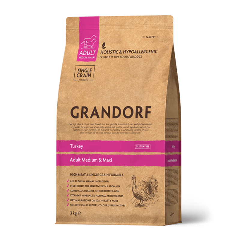 Grandorf Kalkuniliha Keskmistele & Suurtele Koertele 6kg (2x3kg) Grandorf Kalkuniliha Keskmistele & Suurtele Koertele 6kg (2x3kg)