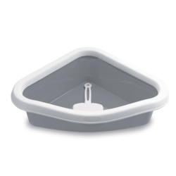 Stefanplast Sprint nurgaga kassi liivakast 56x40x14 cm, valge-hall