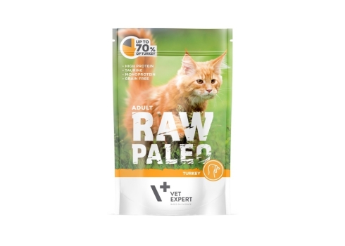 Raw Paleo einekotike kassile kalkuniga, 100 g