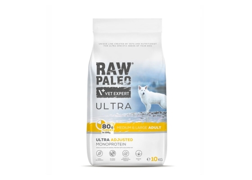 RAW PALEO KOERA TÄISSÖÖT ULTRA KESK.-SUUR TÕUG KALKUN 10KG