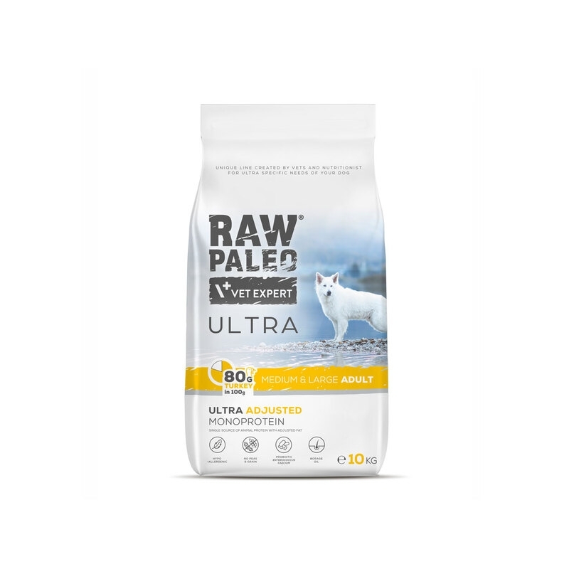 RAW PALEO KOERA TÄISSÖÖT ULTRA KESK.-SUUR TÕUG KALKUN 10KG RAW PALEO KOERA TÄISSÖÖT ULTRA KESK.-SUUR TÕUG KALKUN 10KG