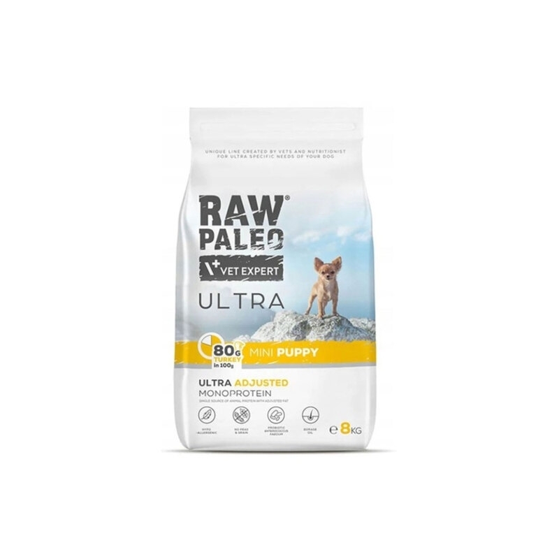 RAW PALEO KUTSIKA TÄISSÖÖT ULTRA MINI KALKUN 8KG RAW PALEO KUTSIKA TÄISSÖÖT ULTRA MINI KALKUN 8KG