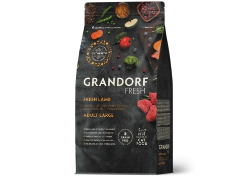 Grandorf Cat Fresh Värske Lammas ja Bataat Täiskasvanud Suurtele Kassidele 2kg