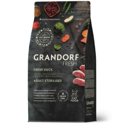 Grandorf Cat Fresh Värske Part ja Bataat Täiskasvanud Steriliseeritud Kassidele 2kg